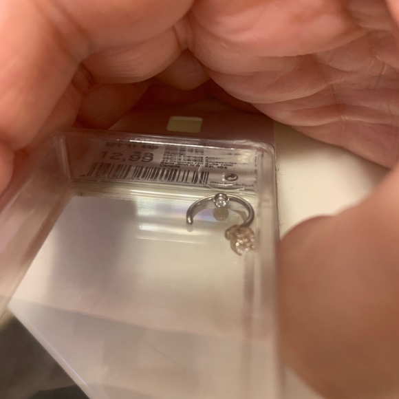 Both together bundle . An earring sterling silver/ sparkly ring - Picture 5 of 8